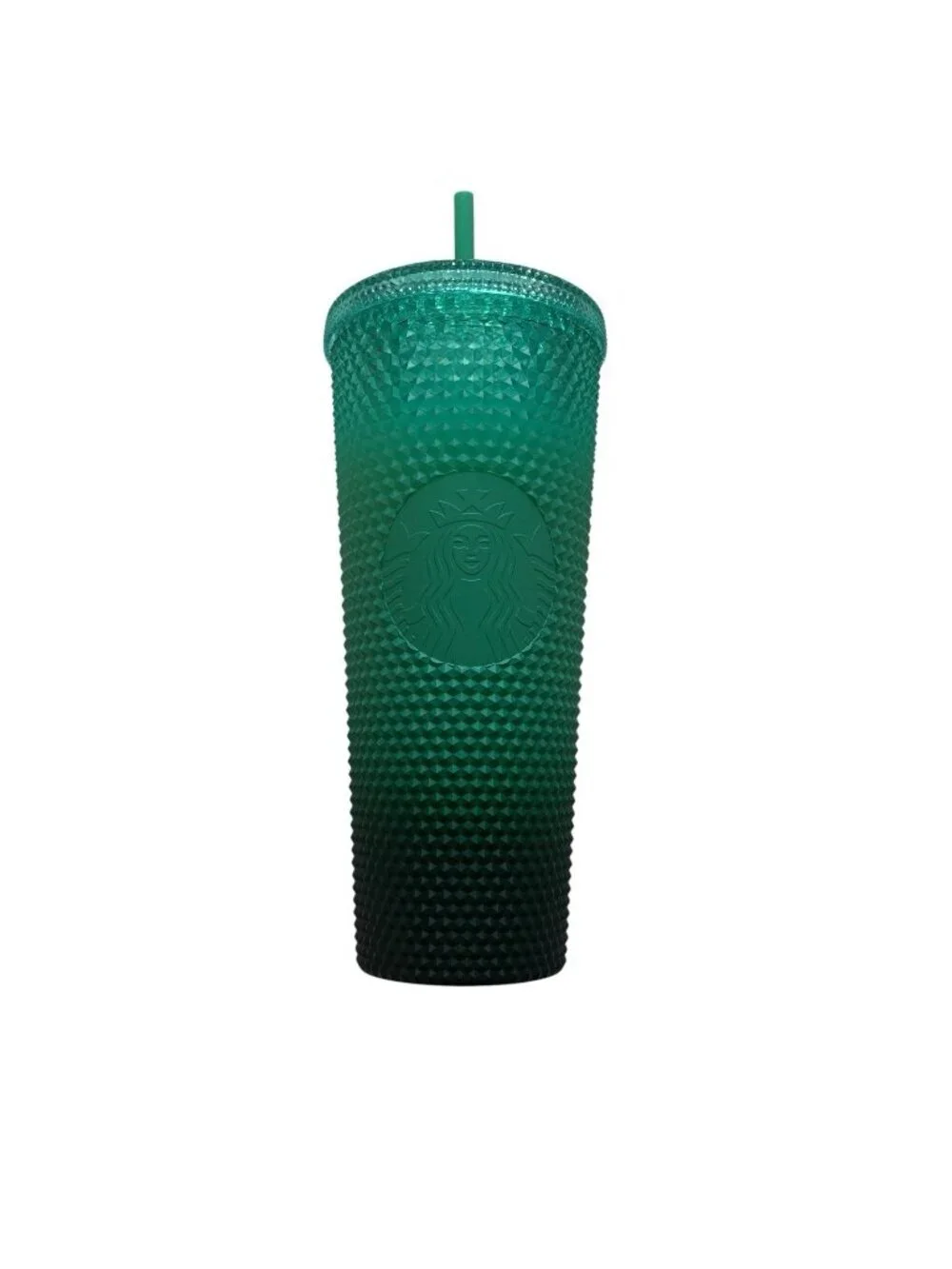 NEW Starbucks Holiday 2022 Green Gradient Studded Venti Tumbler Cup